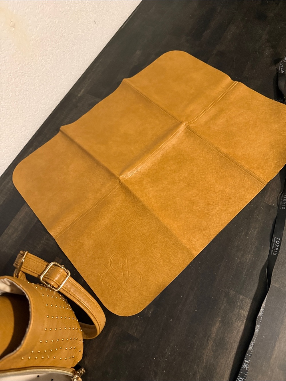 Chelsea & Cole Itzy Ritzy Camel sSudded Mini Backpack Diaper Bag - Picture 7 of 11